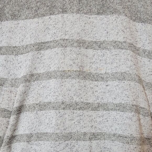 Hurley Hoodie Mens Medium Gray Striped Pullover Casual Surf Henley - Picture 3 of 15